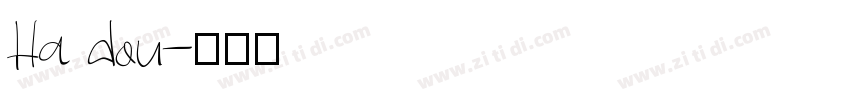Ha dou字体转换